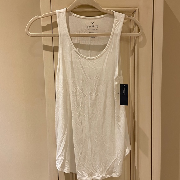 Bnwt american eagle favorite white tank top slub basic - Picture 3 of 10
